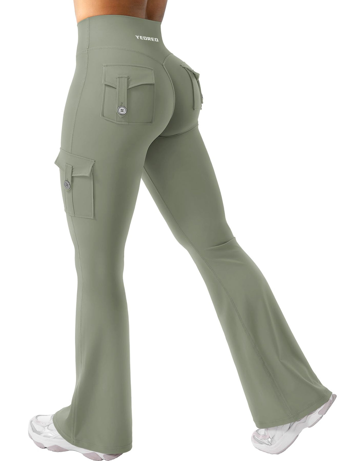 Luvella Women Workout Flare Leggings