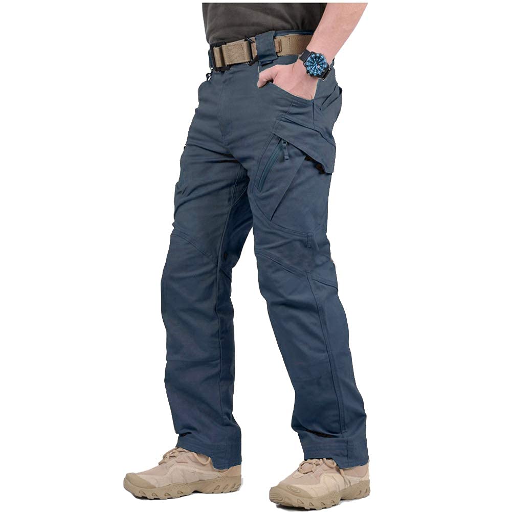 Luvella Men's Hiking Tactical Pants Lightweight Cotton Outdoor Military Combat Cargo Trousers