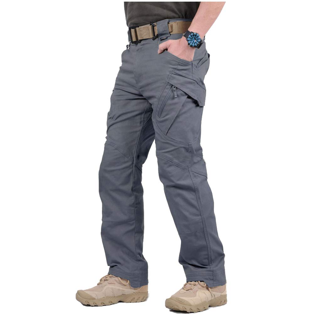 Luvella Men's Hiking Tactical Pants Lightweight Cotton Outdoor Military Combat Cargo Trousers