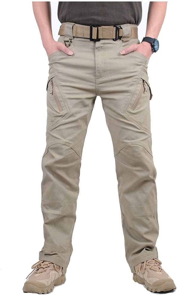 Luvella Men's Hiking Tactical Pants Lightweight Cotton Outdoor Military Combat Cargo Trousers