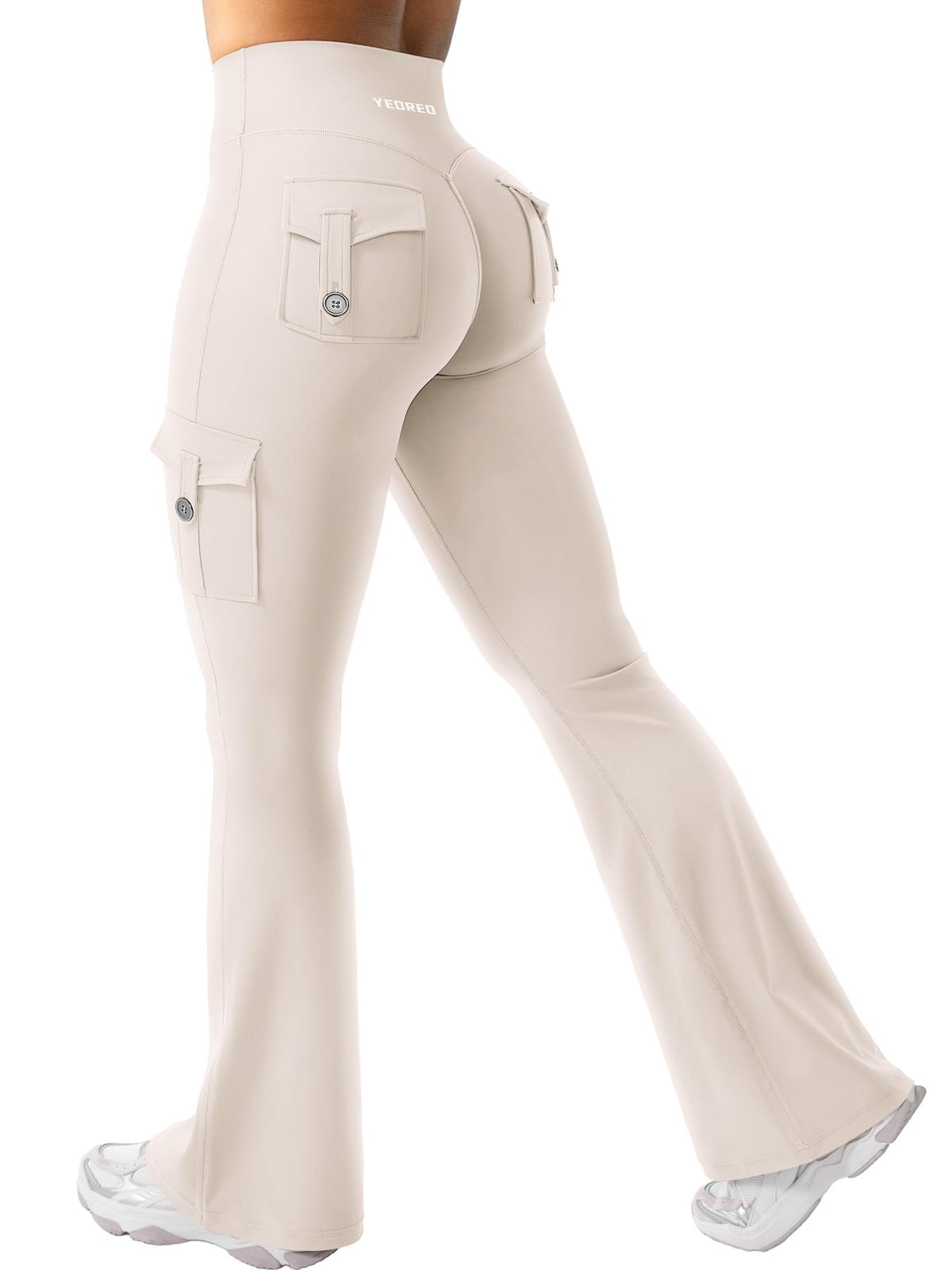 Luvella Women Workout Flare Leggings