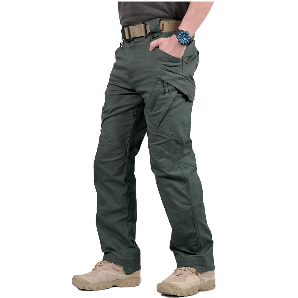 Luvella Men's Hiking Tactical Pants Lightweight Cotton Outdoor Military Combat Cargo Trousers