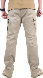 Luvella Men's Hiking Tactical Pants Lightweight Cotton Outdoor Military Combat Cargo Trousers