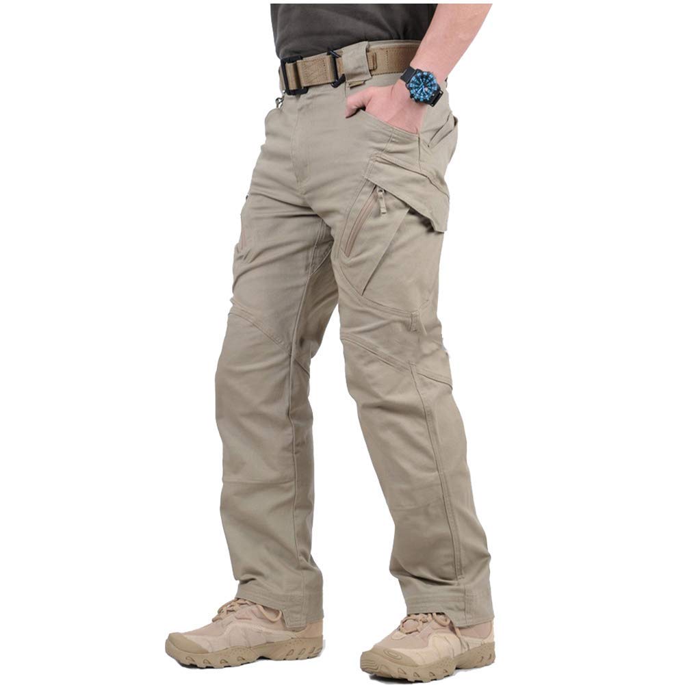 Luvella Men's Hiking Tactical Pants Lightweight Cotton Outdoor Military Combat Cargo Trousers