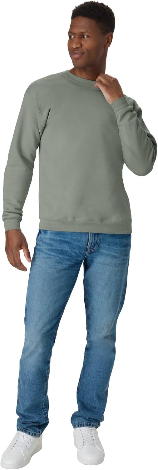 Luvella Men's Sweatshirt, EcoSmart Fleece Crewneck Sweatshirt, Big & Tall Available,
