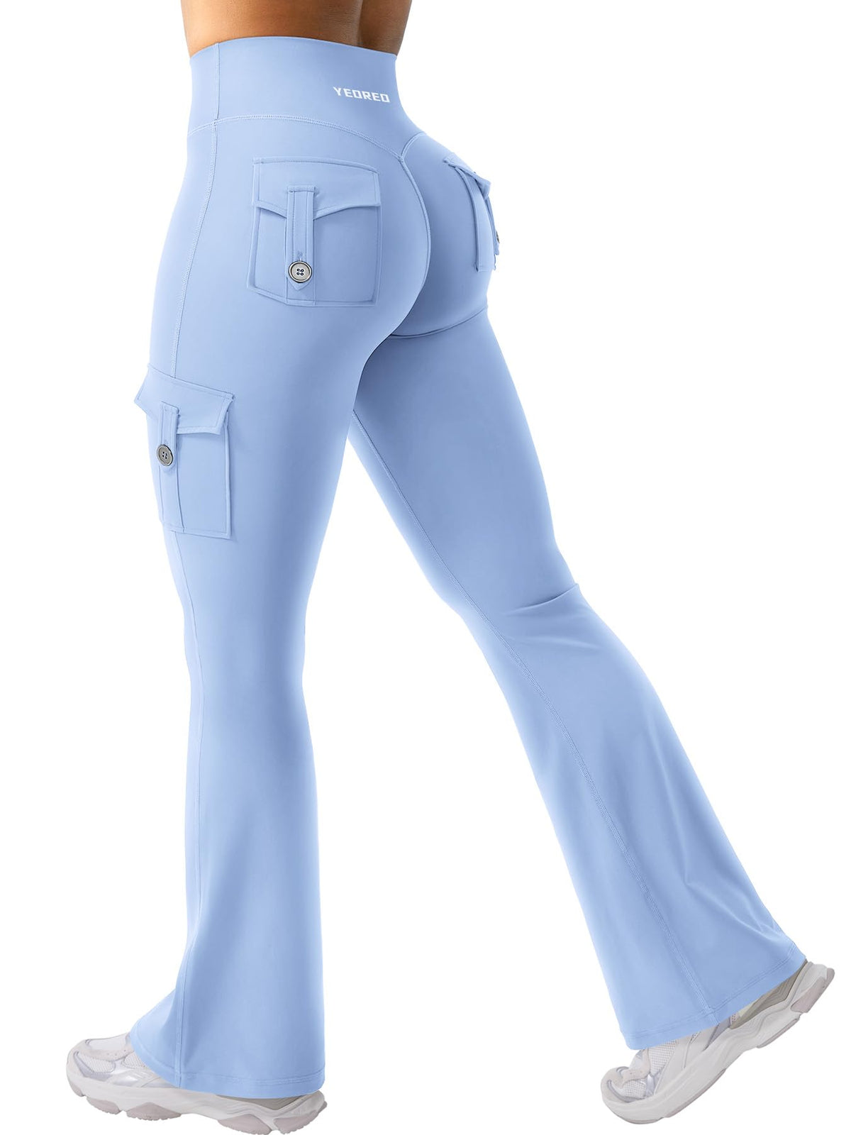 Luvella Women Workout Flare Leggings