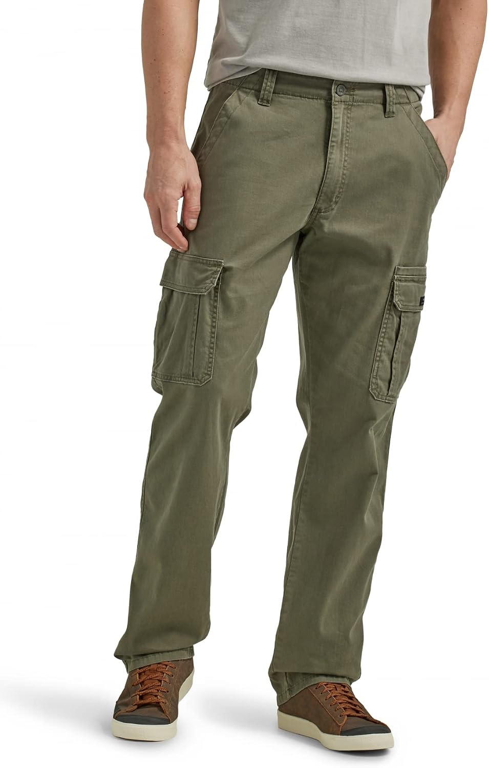 Luvella Men's Relaxed Fit Stretch Cargo Pant
