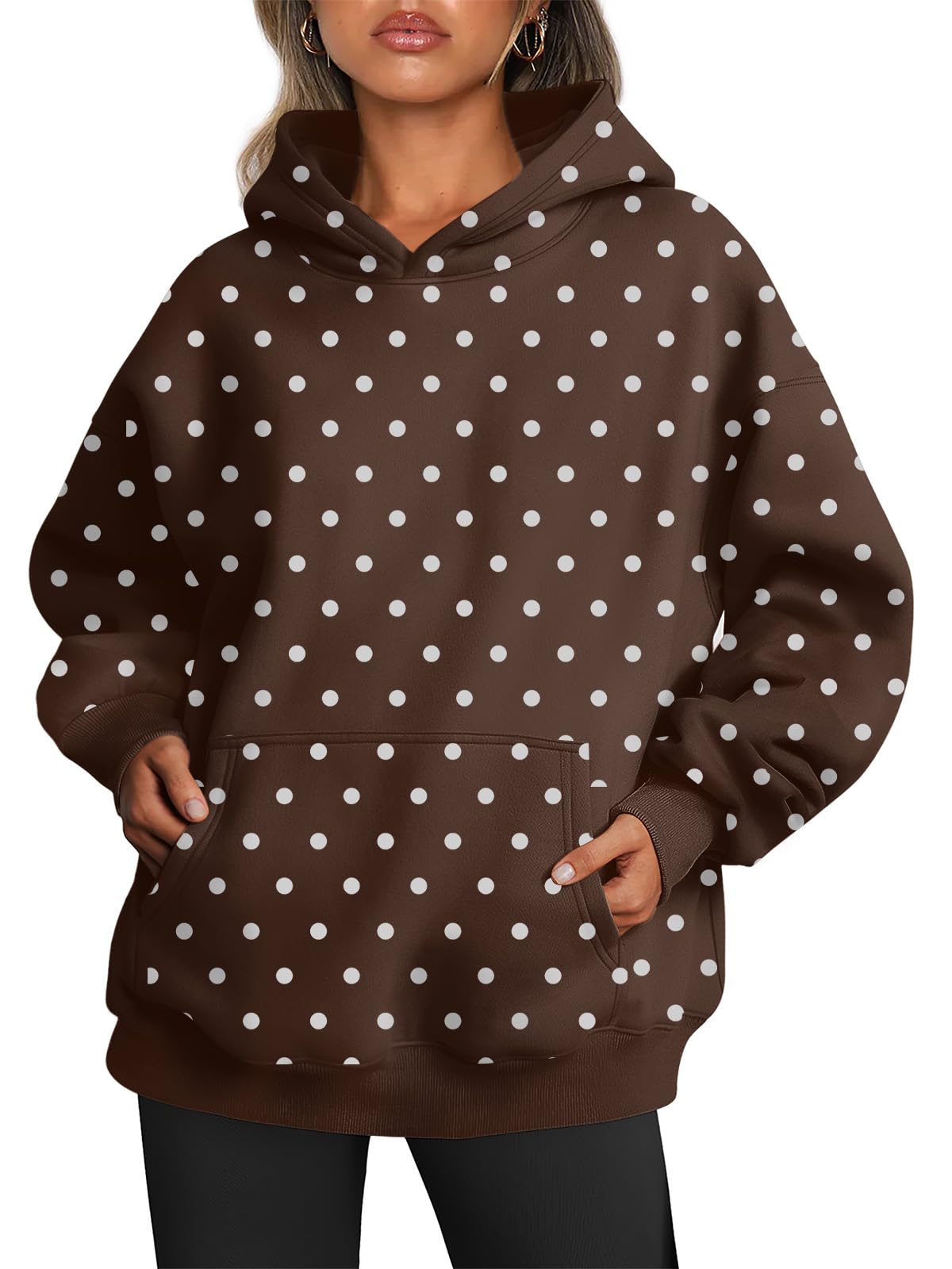 Luvella Womens Hoodies Oversized Sweatshirt