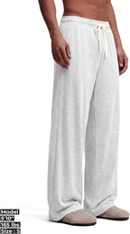 Luvella Mens Baggy Sweatpants Wide Leg Sweat Pants Uncuffed Loose Gym Y2K