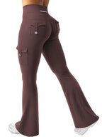 Luvella Women Workout Flare Leggings