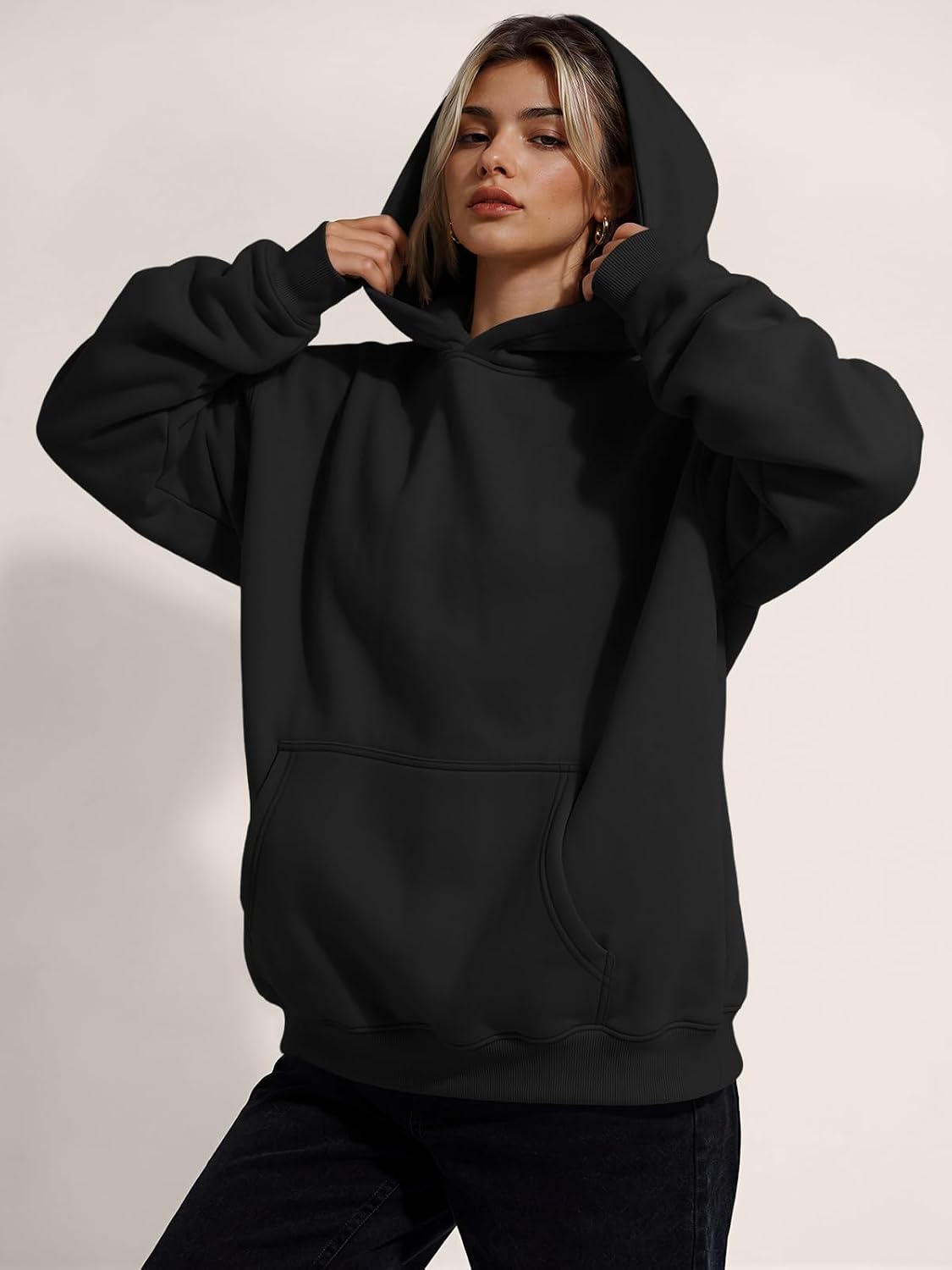 Luvella Womens Hoodies Oversized Sweatshirt