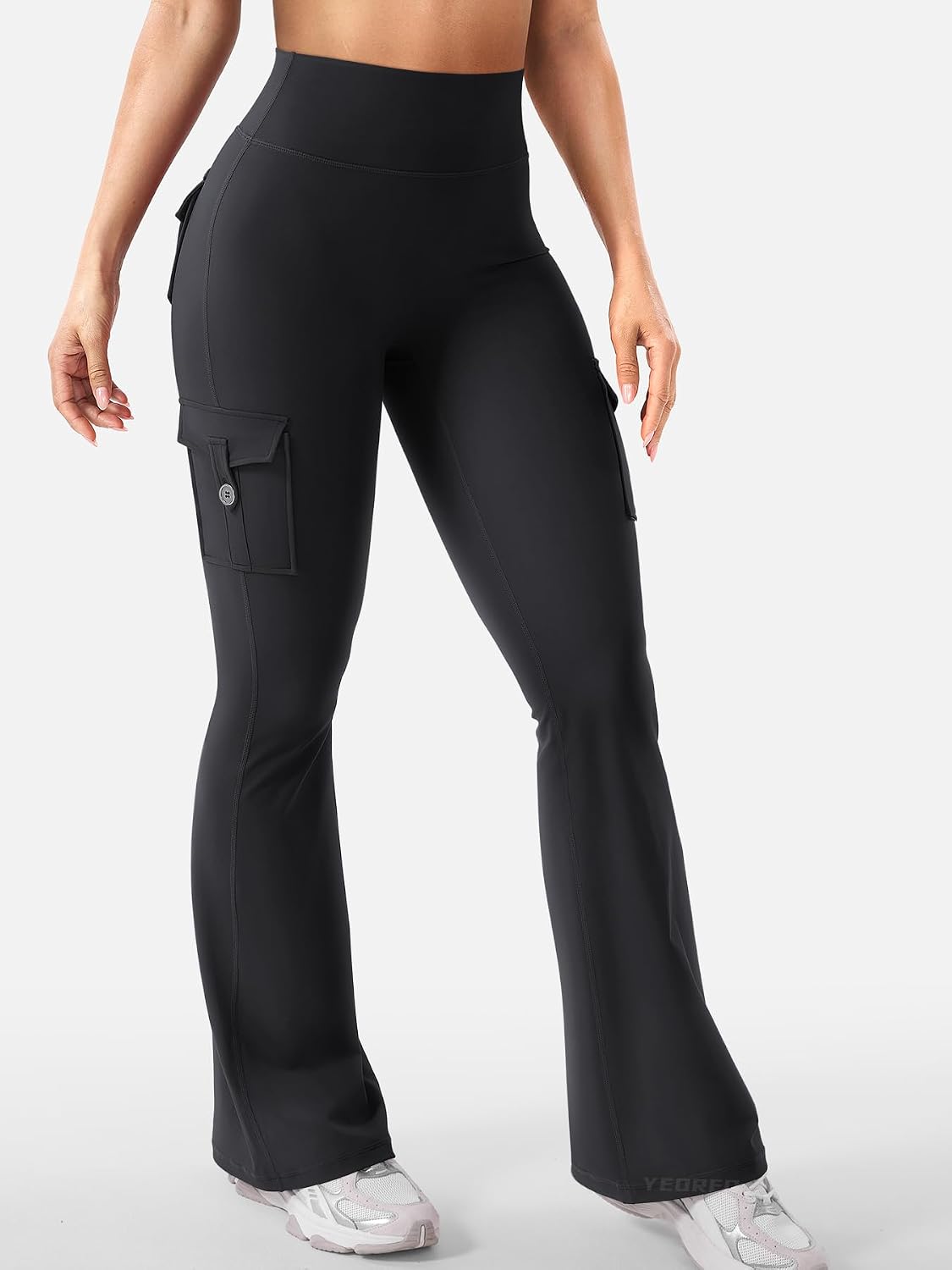 Luvella Women Workout Flare Leggings