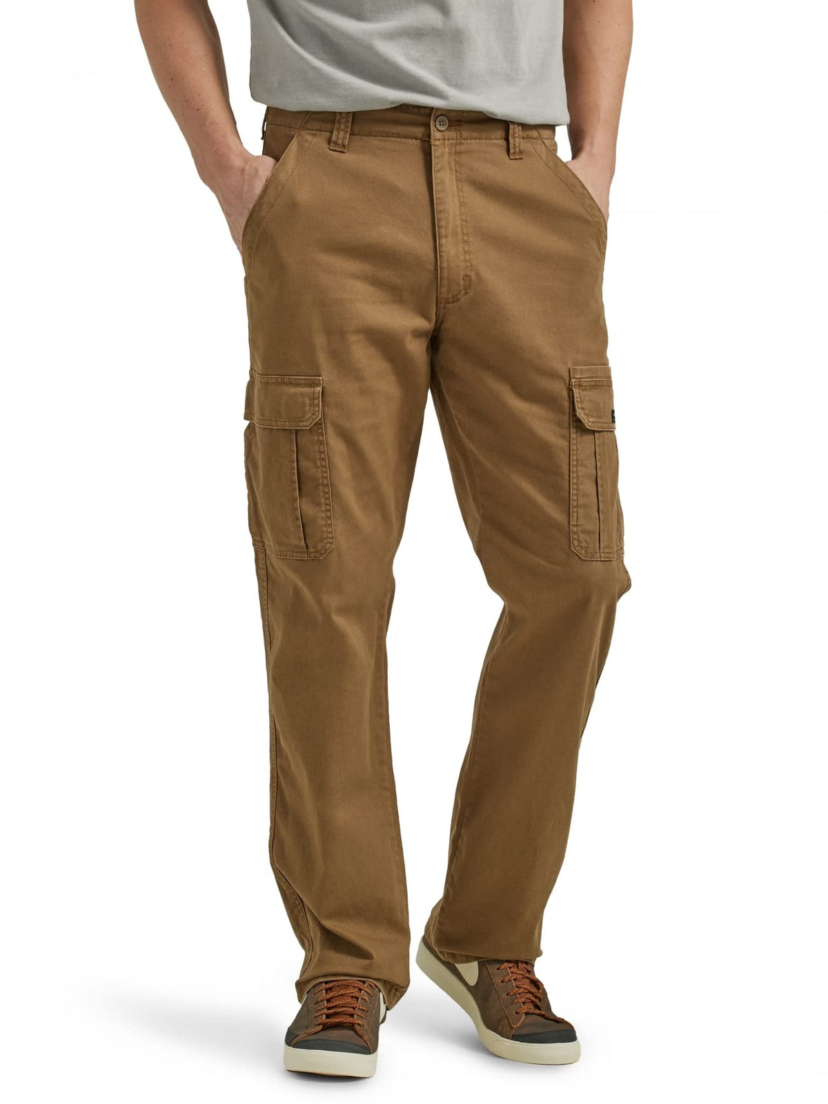 Luvella Men's Relaxed Fit Stretch Cargo Pant