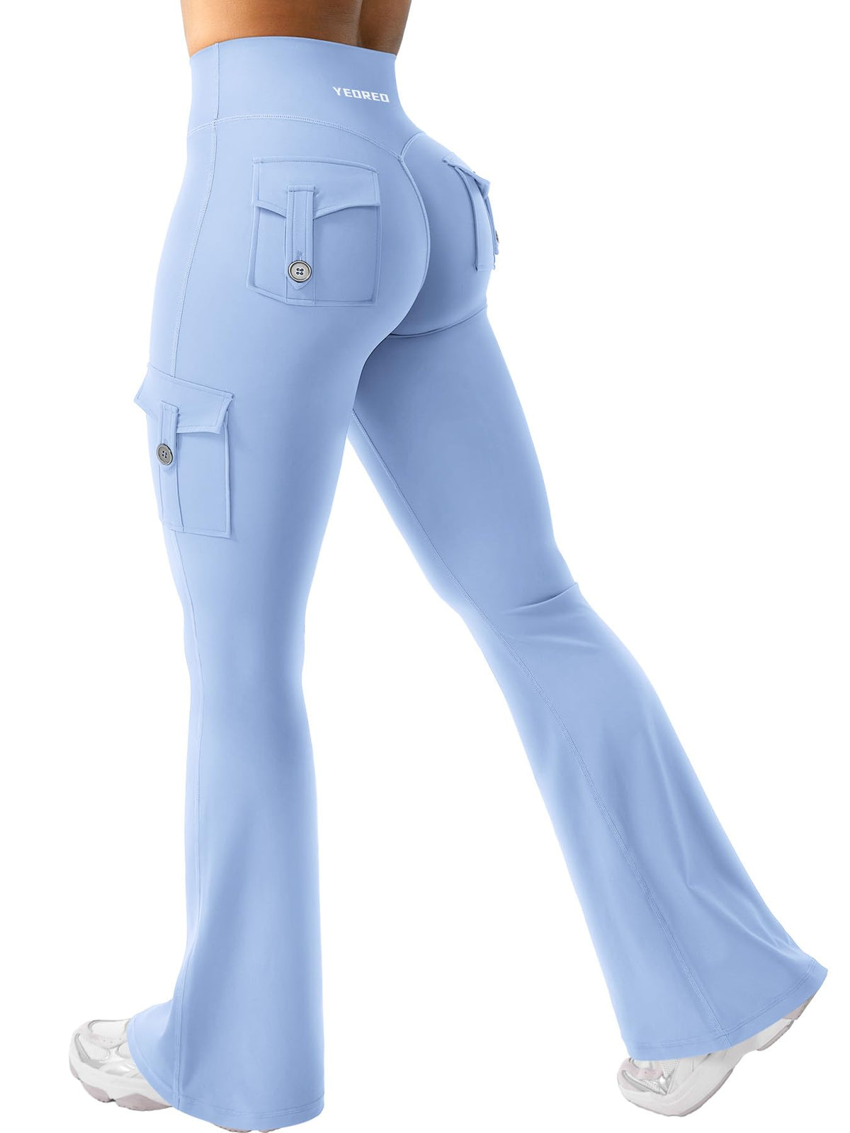 Luvella Women Workout Flare Leggings