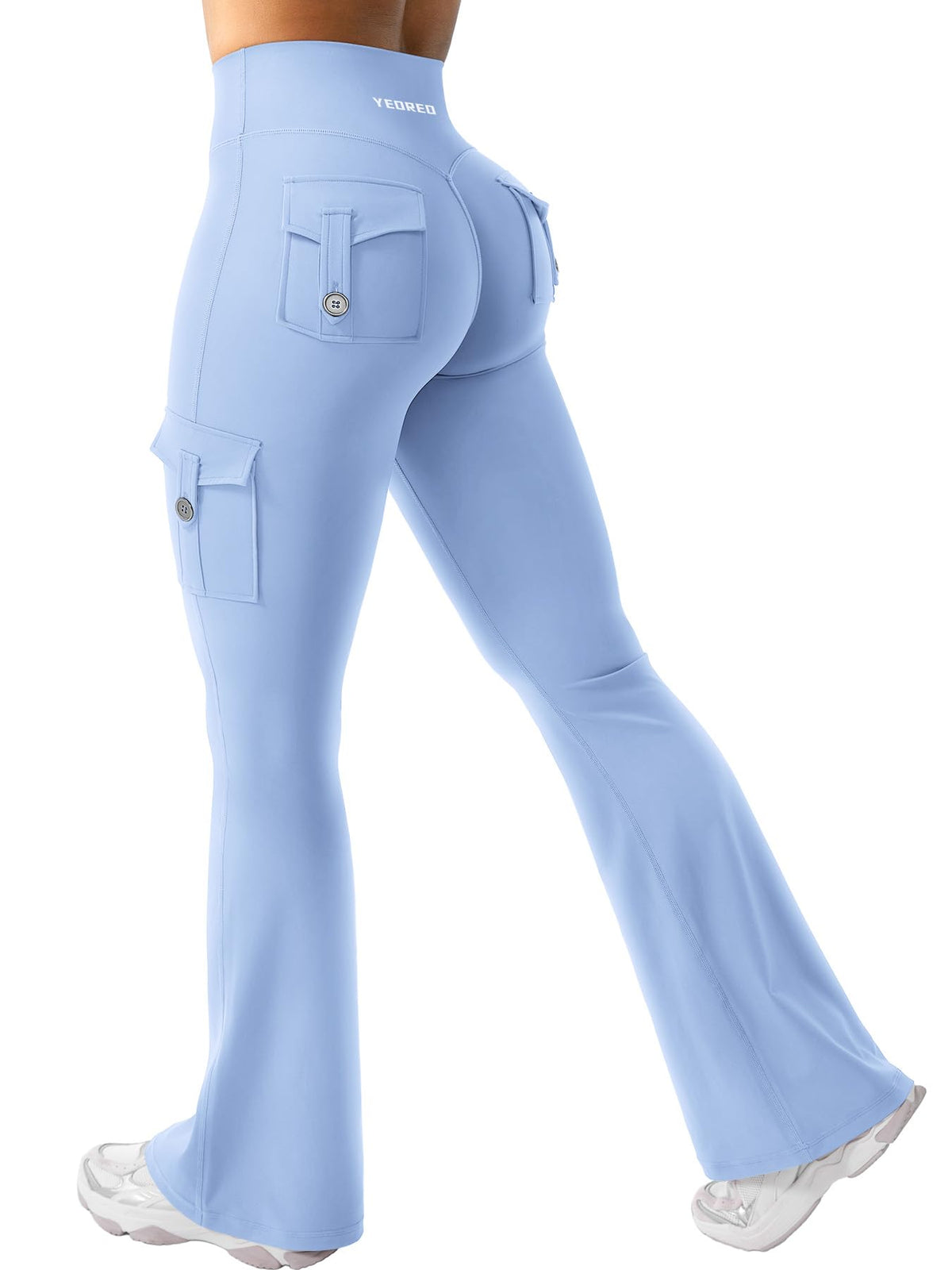 Luvella Women Workout Flare Leggings