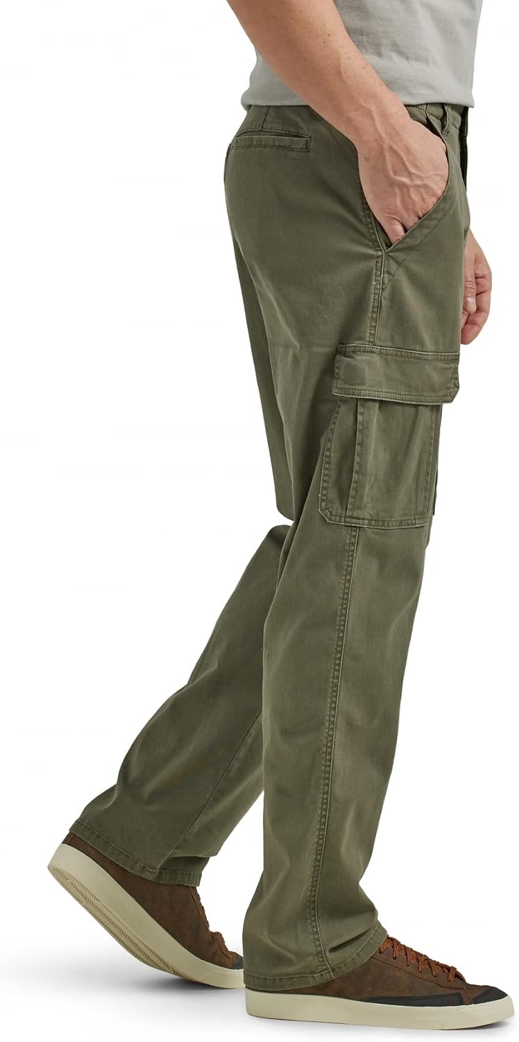 Luvella Men's Relaxed Fit Stretch Cargo Pant