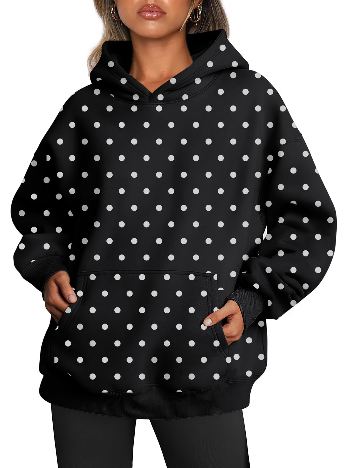 Luvella Womens Hoodies Oversized Sweatshirt