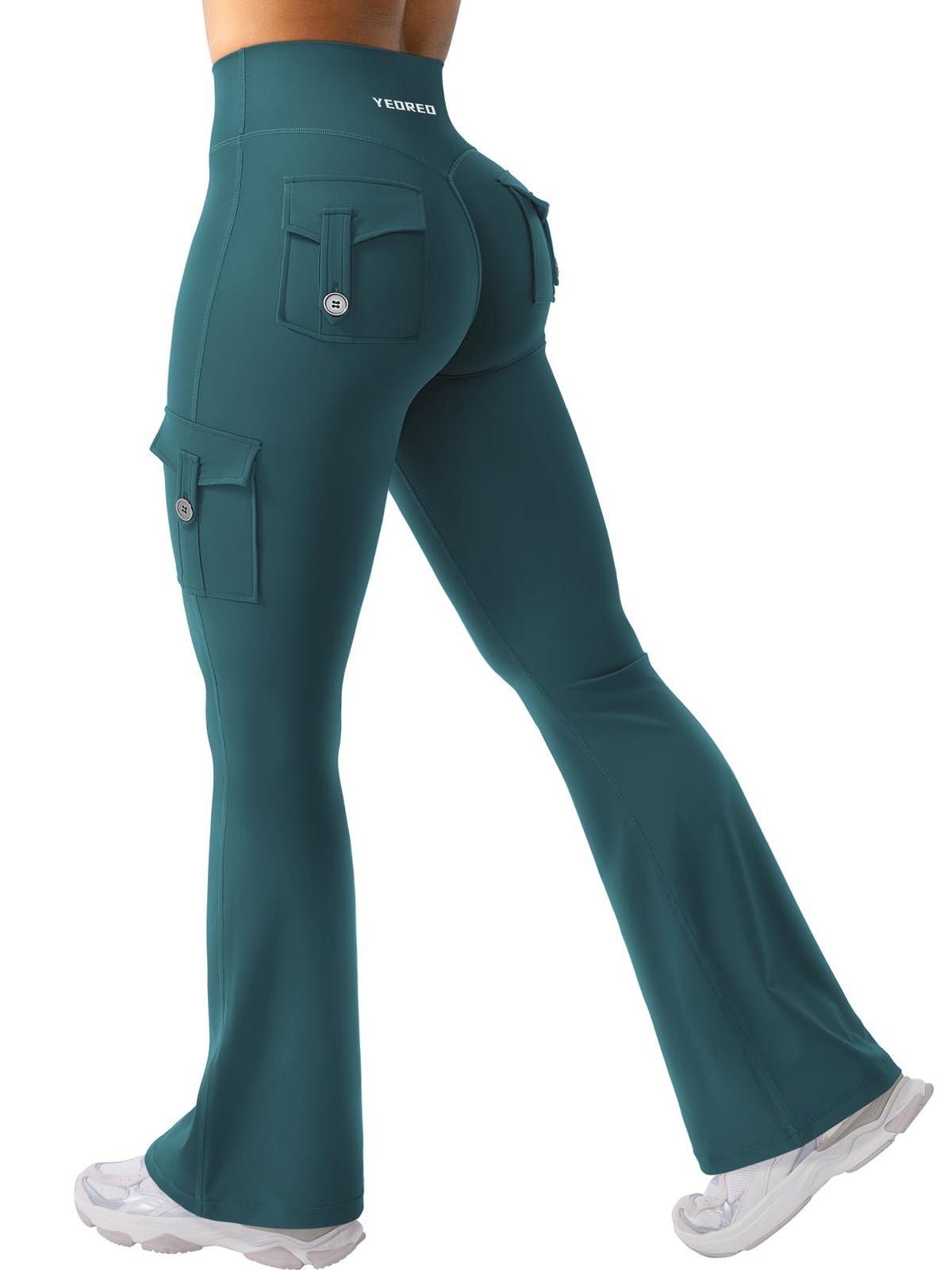 Luvella Women Workout Flare Leggings