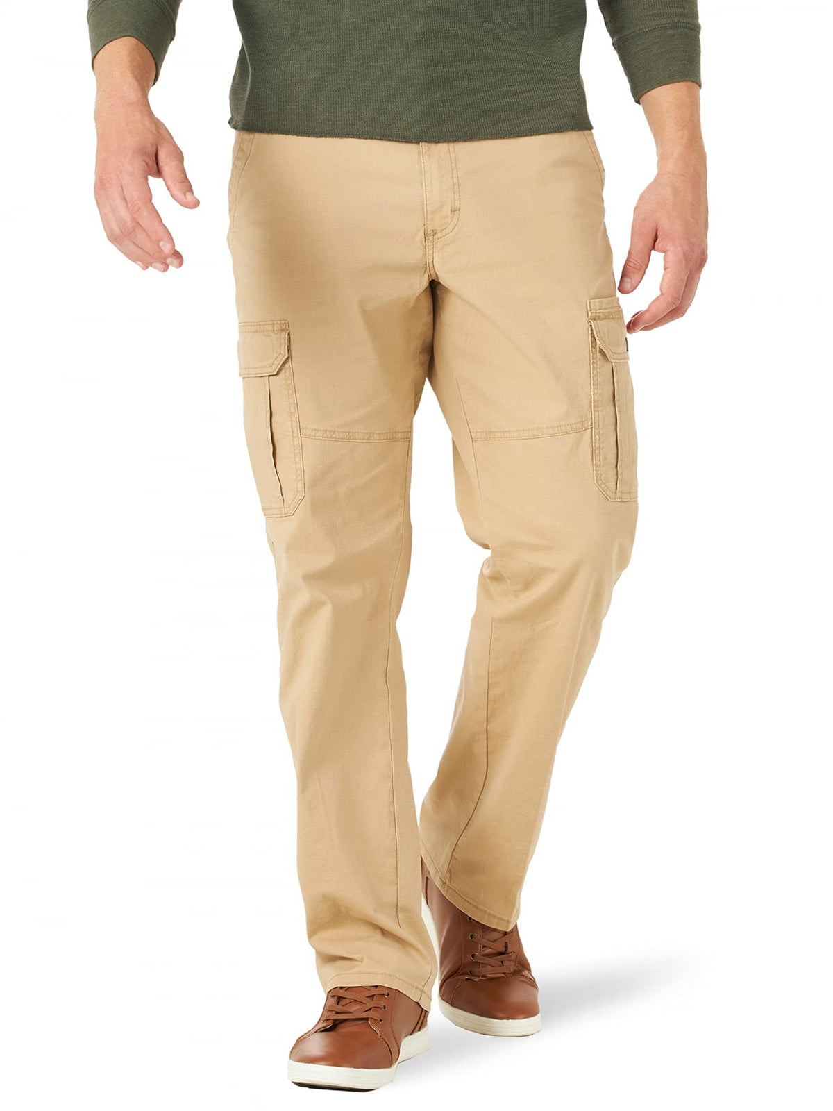 Luvella Men's Relaxed Fit Stretch Cargo Pant