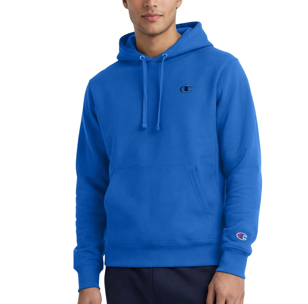 Luvella Men's Pullover Fleece Hoodie, Standard Fit, Midweight, C Logo, Available in Regular and Big & Tall