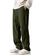 Luvella Men's Casual Loose Fit Corduroy Pants