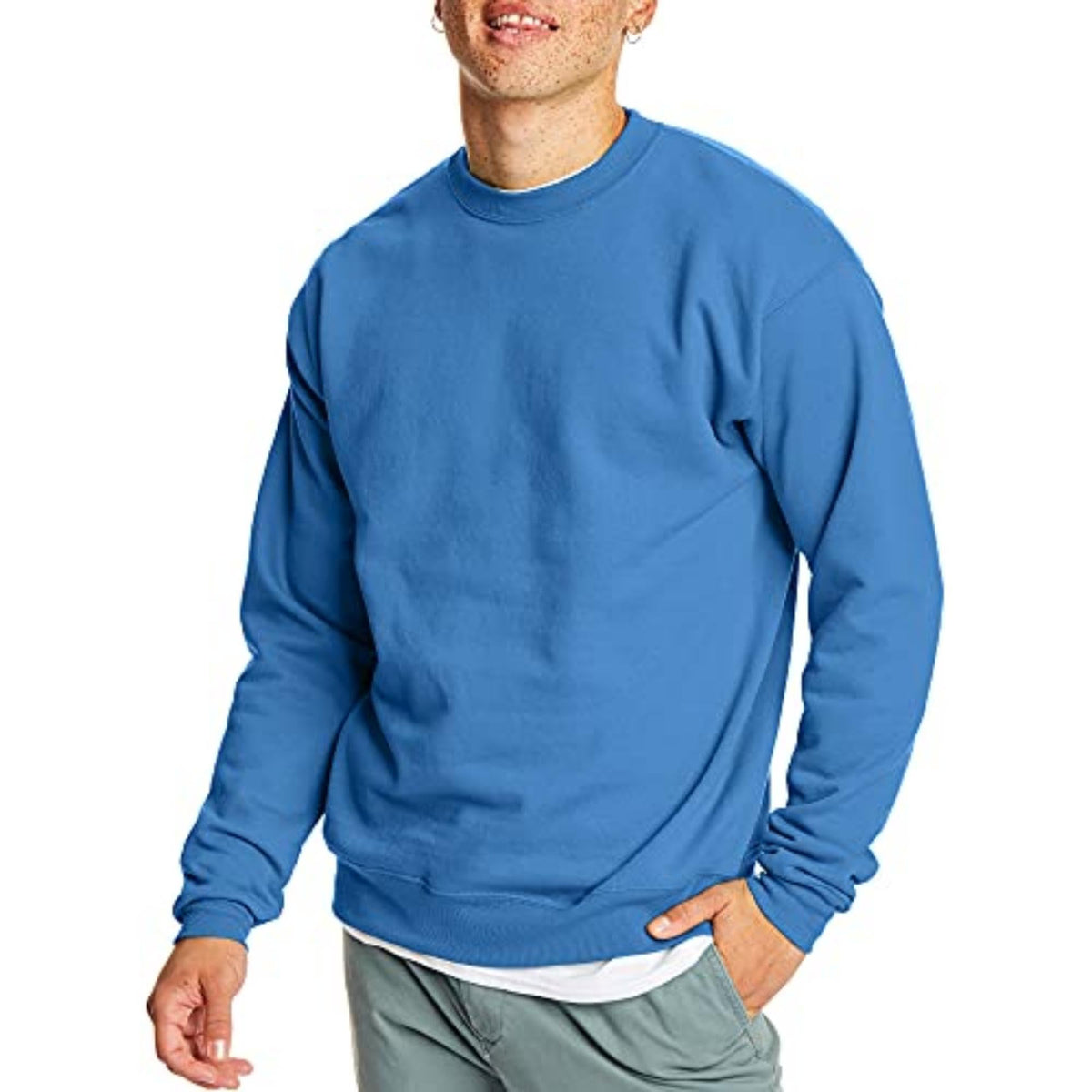 Luvella Men's Sweatshirt, EcoSmart Fleece Crewneck Sweatshirt, Big & Tall Available,