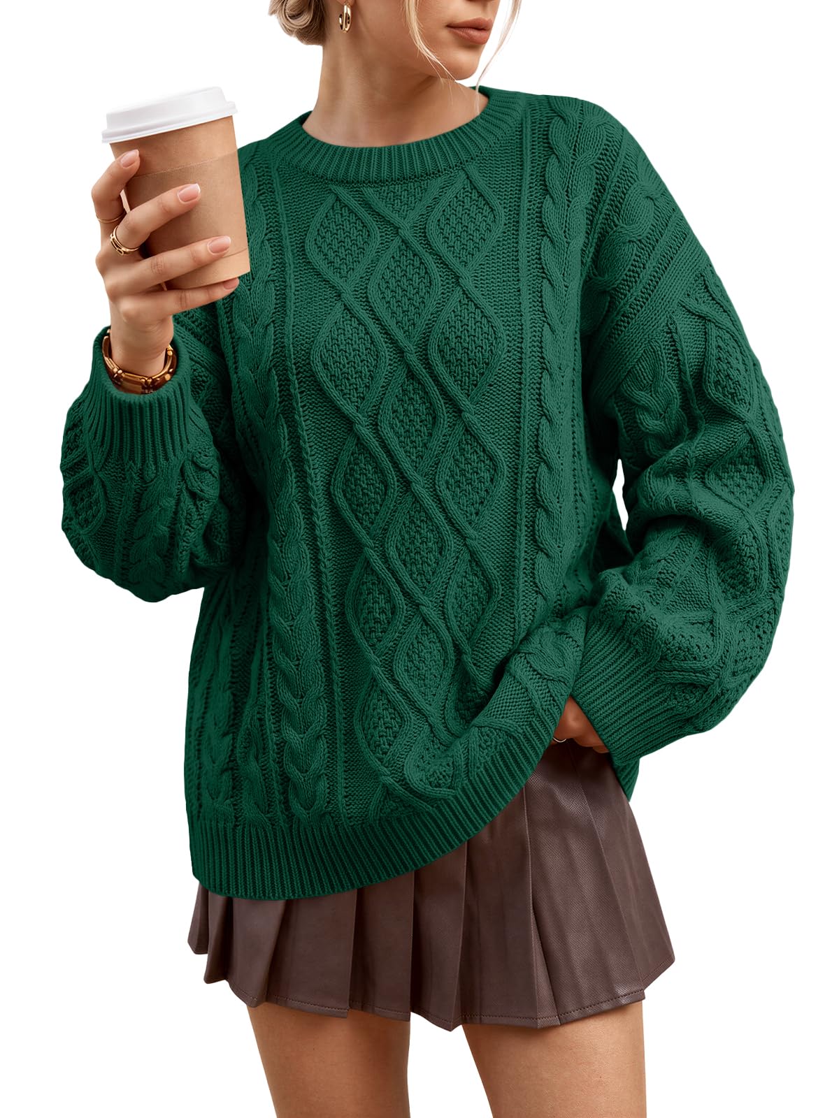 Luvella Women's Cozy Oversized Sweater