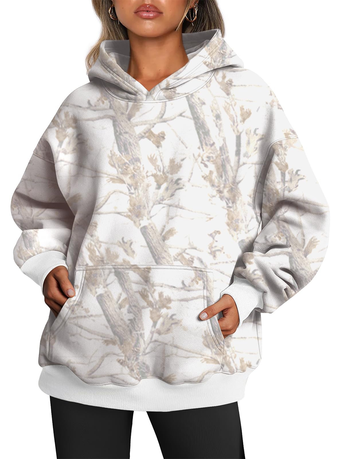 Luvella Womens Hoodies Oversized Sweatshirt