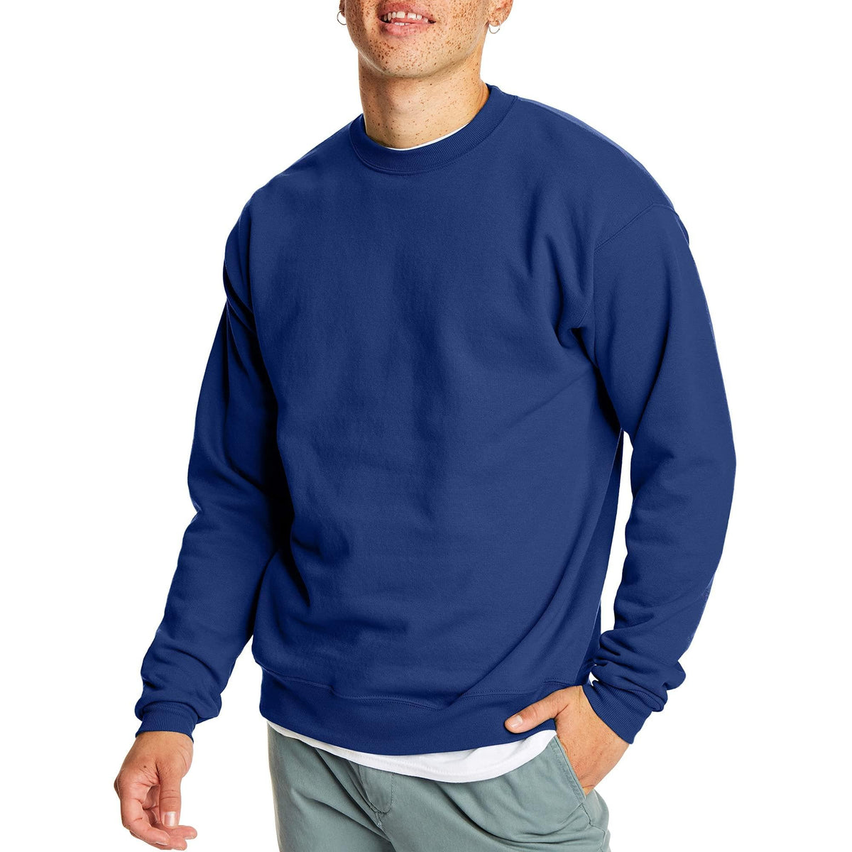 Luvella Men's Sweatshirt, EcoSmart Fleece Crewneck Sweatshirt, Big & Tall Available,