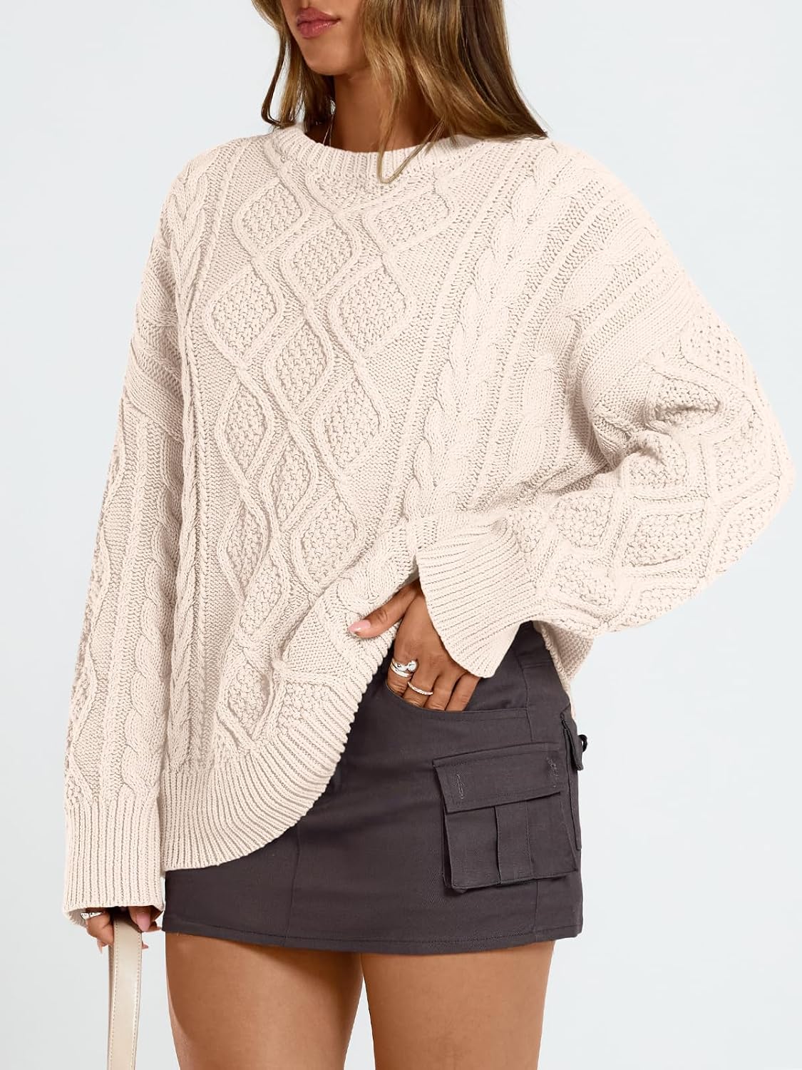 Luvella Women's Cozy Oversized Sweater