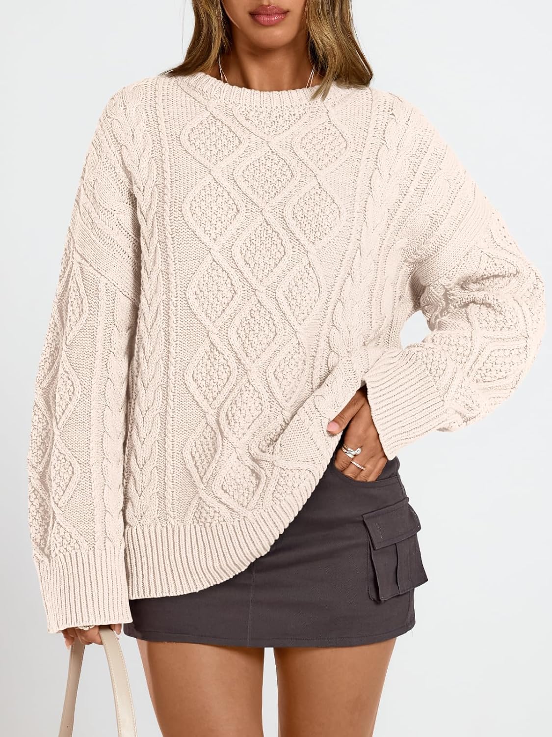 Luvella Women's Cozy Oversized Sweater