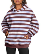 Luvella Womens Hoodies Oversized Sweatshirt