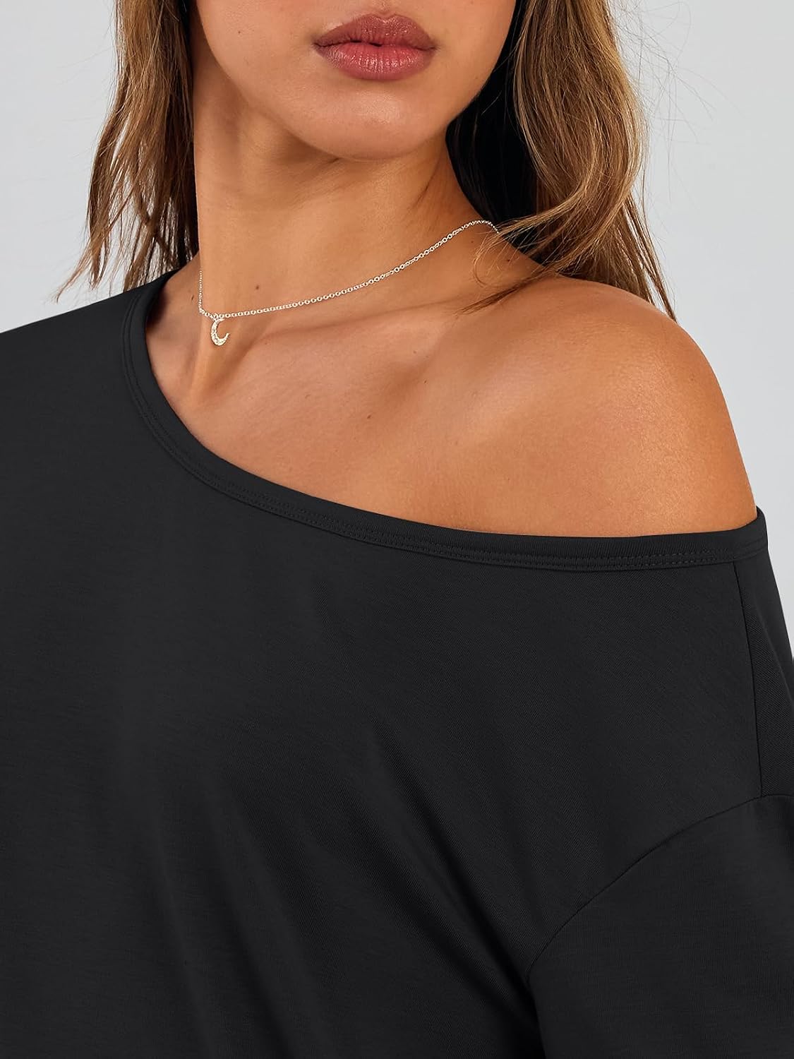 Luvella Womens Off The Shoulder Oversized Tops