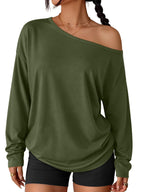 Luvella Womens Off The Shoulder Oversized Tops