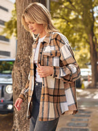 Luvella Shackets for Women Plaid Flannel Shirts