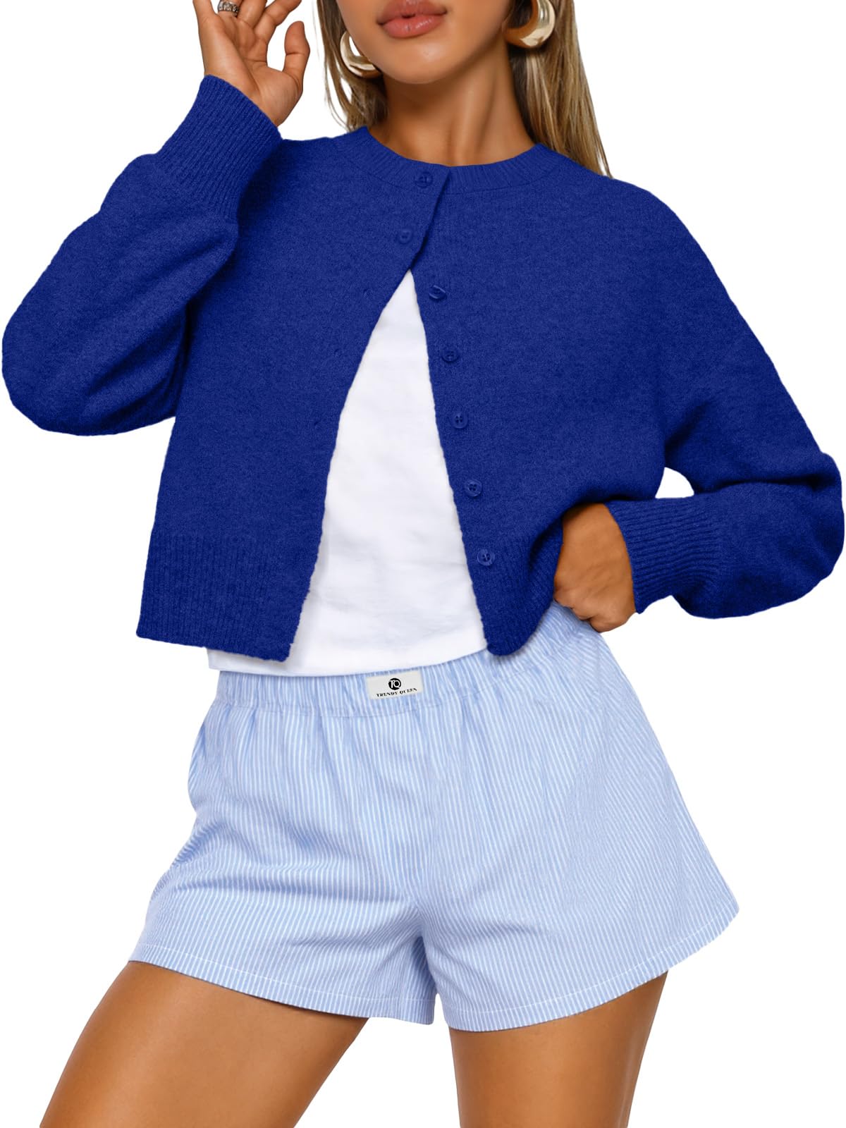 Luvella Cropped Cardigan Sweaters for Women Fall Fashion Clothes 2026