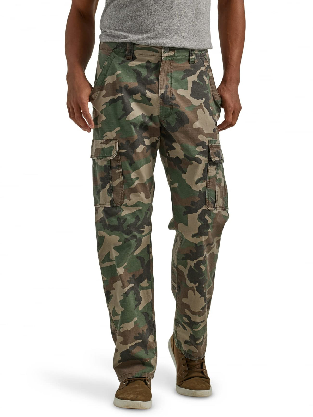 Luvella Men's Relaxed Fit Stretch Cargo Pant