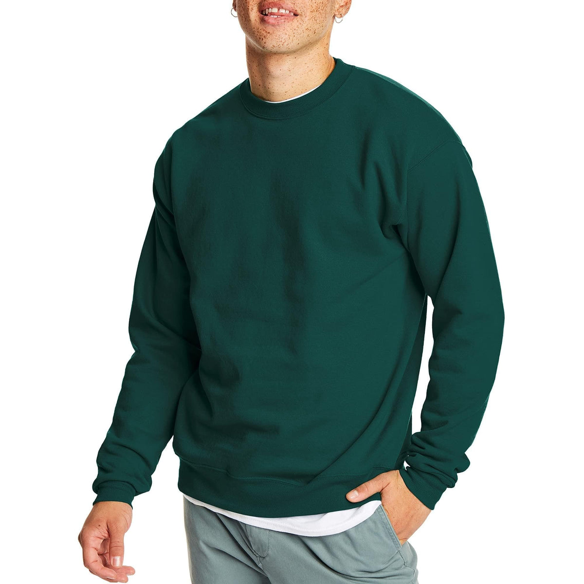 Luvella Men's Sweatshirt, EcoSmart Fleece Crewneck Sweatshirt, Big & Tall Available,