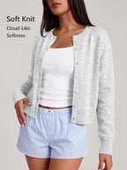 Luvella Cropped Cardigan Sweaters for Women Fall Fashion Clothes 2026
