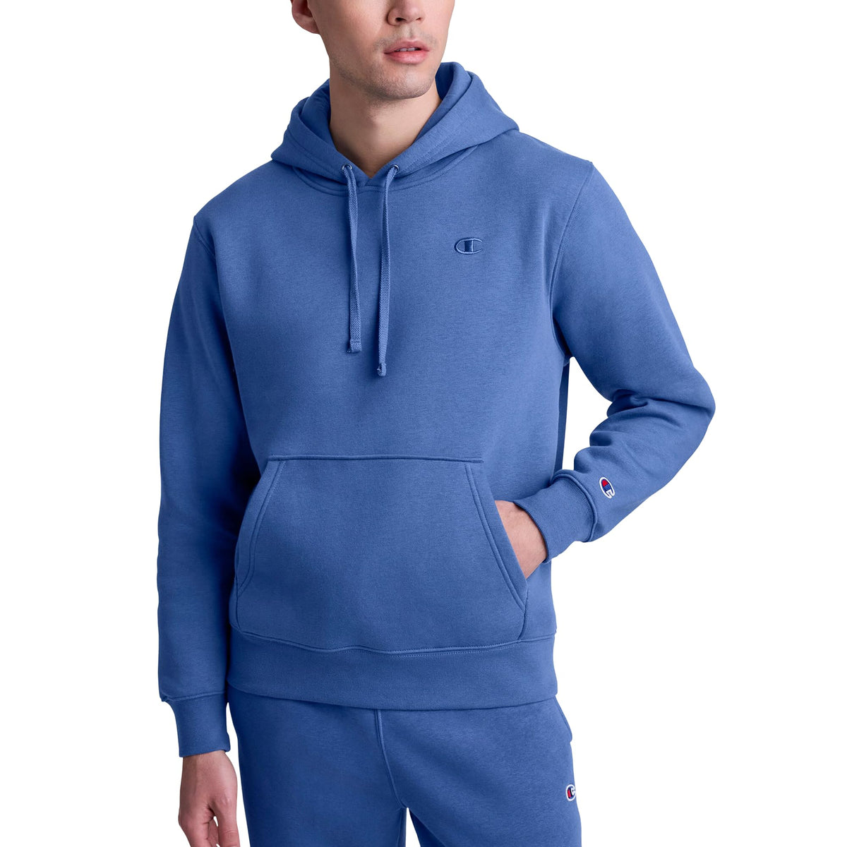Luvella Men's Pullover Fleece Hoodie, Standard Fit, Midweight, C Logo, Available in Regular and Big & Tall