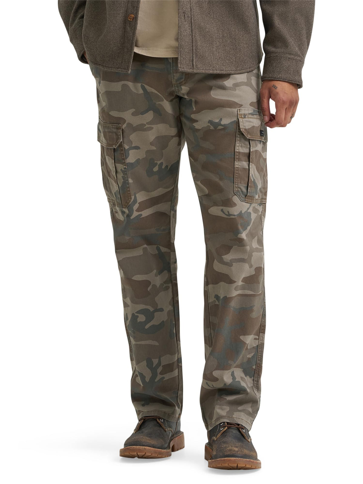 Luvella Men's Relaxed Fit Stretch Cargo Pant