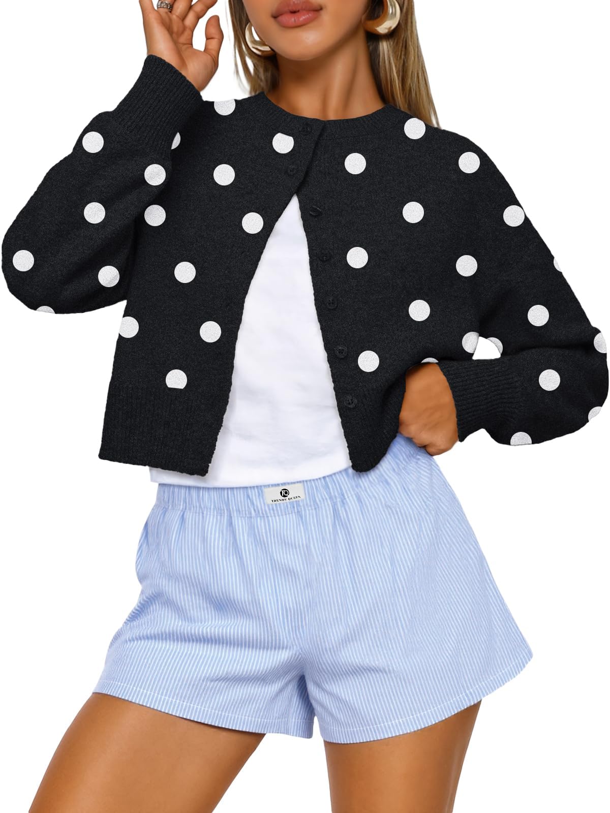 Luvella Cropped Cardigan Sweaters for Women Fall Fashion Clothes 2026