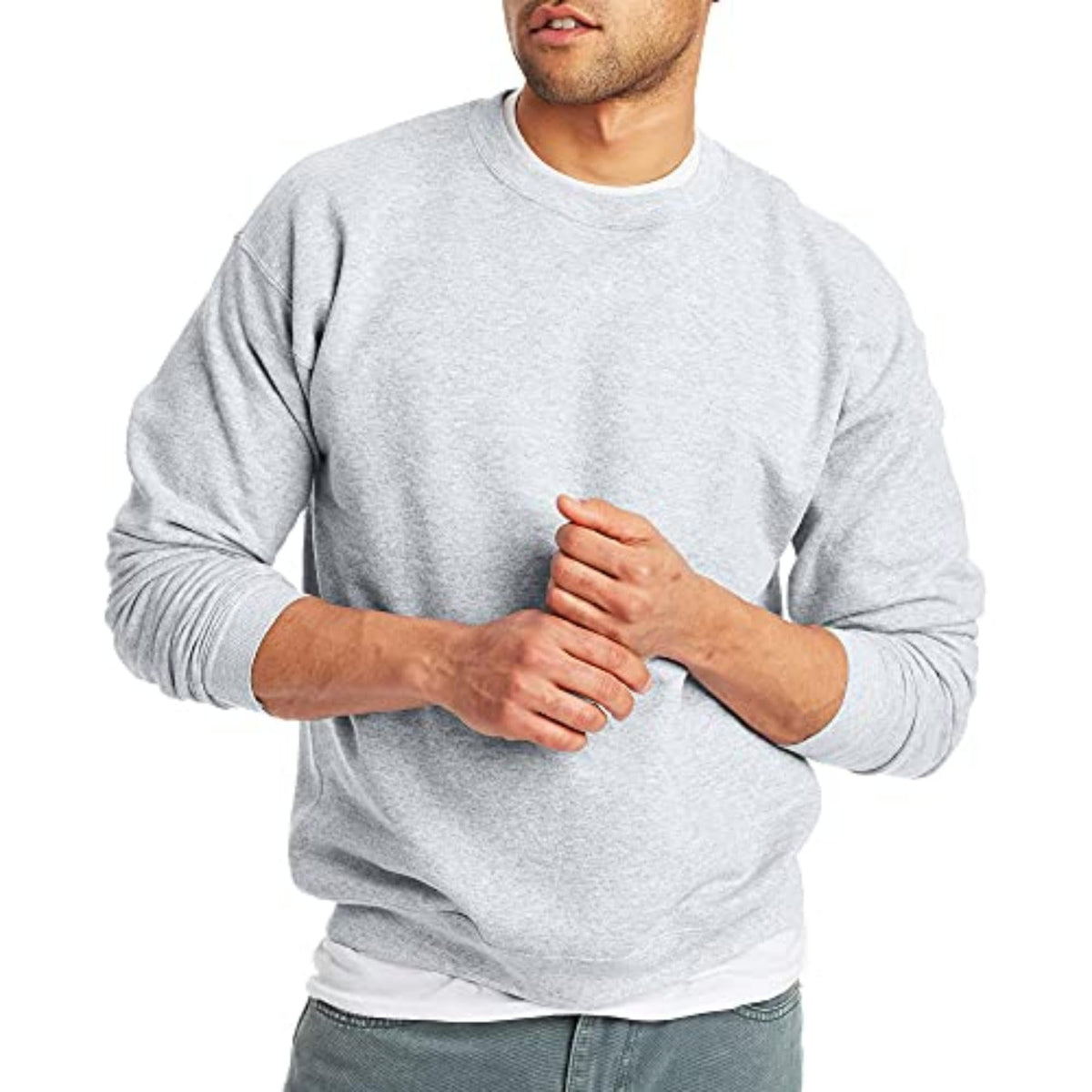 Luvella Men's Sweatshirt, EcoSmart Fleece Crewneck Sweatshirt, Big & Tall Available,