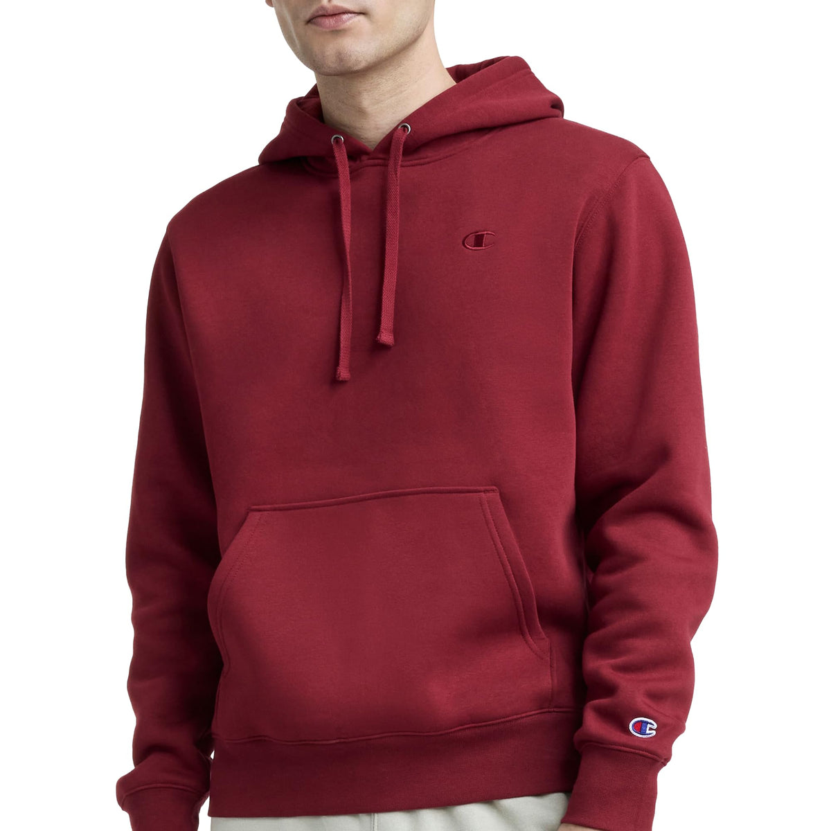 Luvella Men's Pullover Fleece Hoodie, Standard Fit, Midweight, C Logo, Available in Regular and Big & Tall
