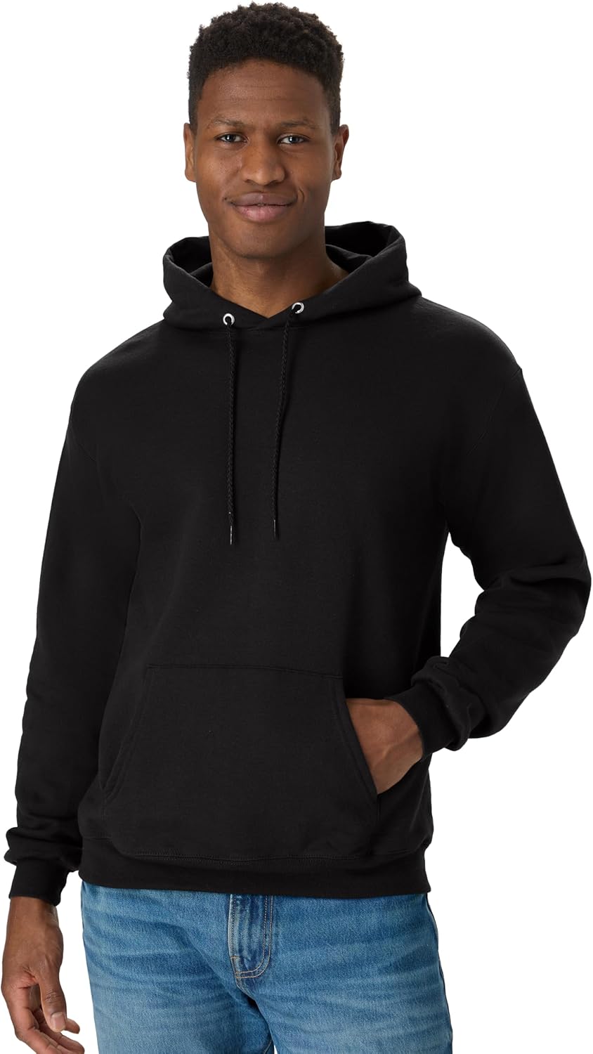 Luvella Men's Hoodie - EcoSmart Fleece Hooded Sweatshirt for Men & Women - Midweight Fleece - Big & Tall Available