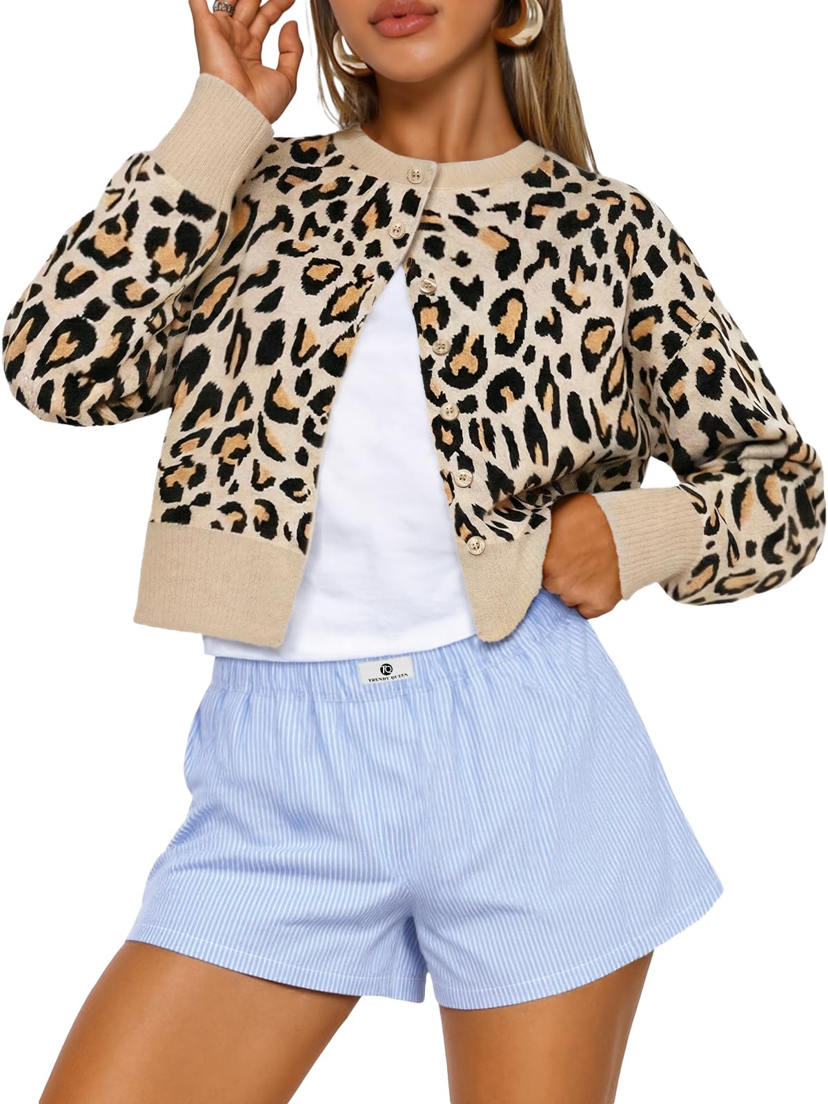 Luvella Cropped Cardigan Sweaters for Women Fall Fashion Clothes 2026