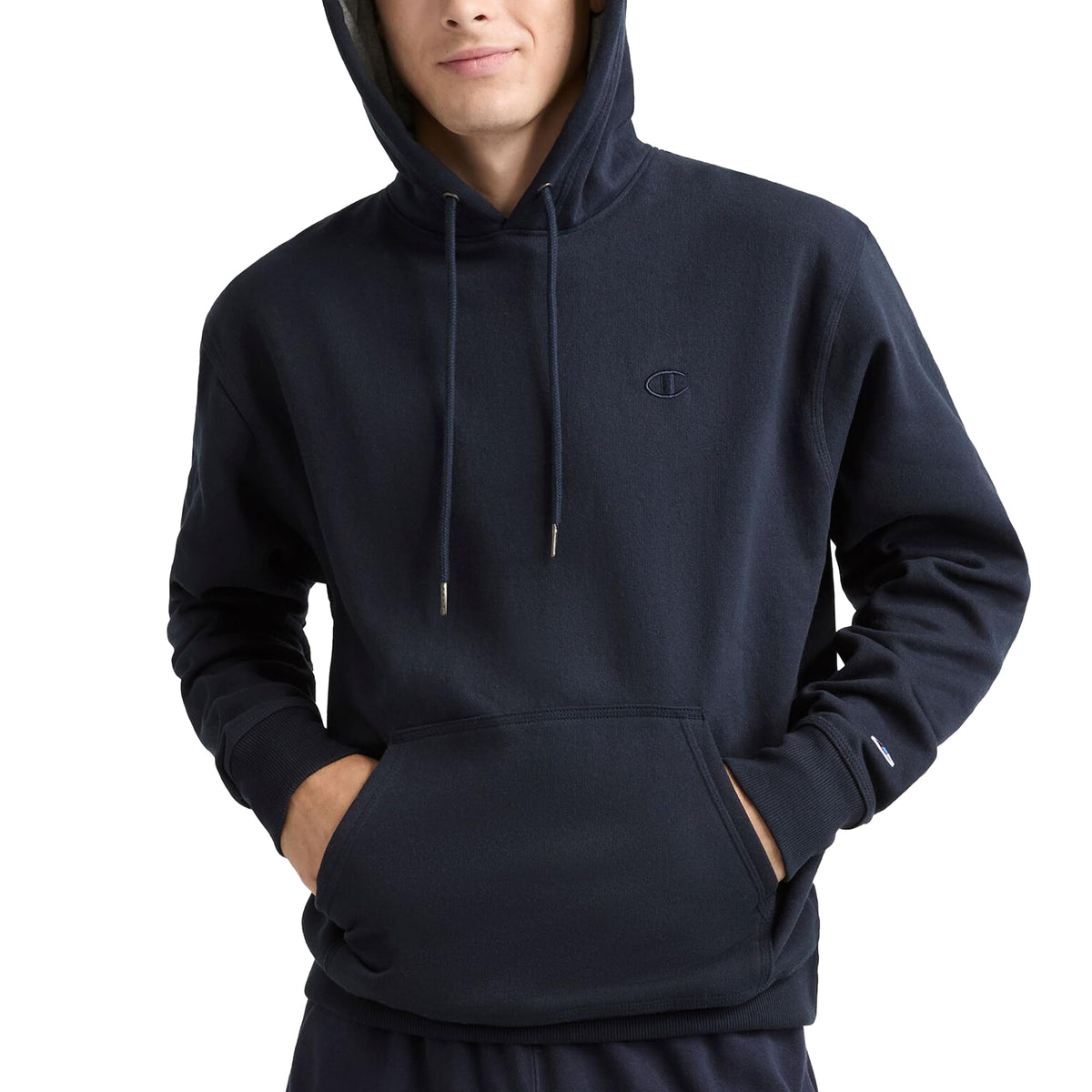 Luvella Men's Pullover Fleece Hoodie, Standard Fit, Midweight, C Logo, Available in Regular and Big & Tall