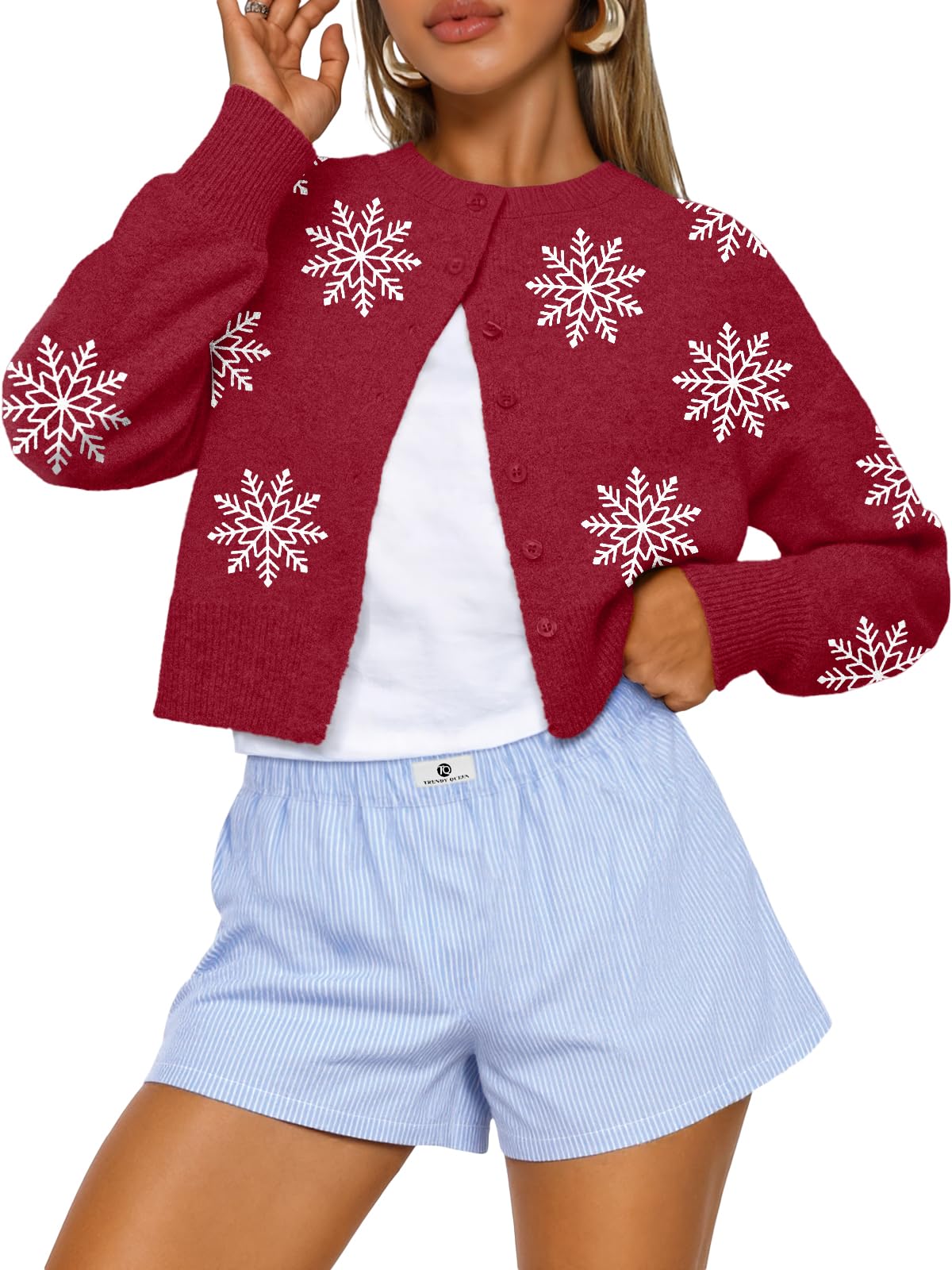 Luvella Cropped Cardigan Sweaters for Women Fall Fashion Clothes 2026