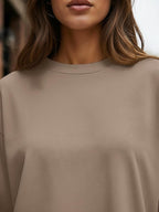 Luvella Womens Oversized Long Sleeve Shirts Fall Tops 2026 Basic Tees