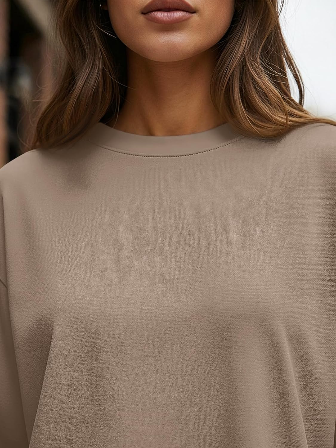 Luvella Womens Oversized Long Sleeve Shirts Fall Tops 2026 Basic Tees